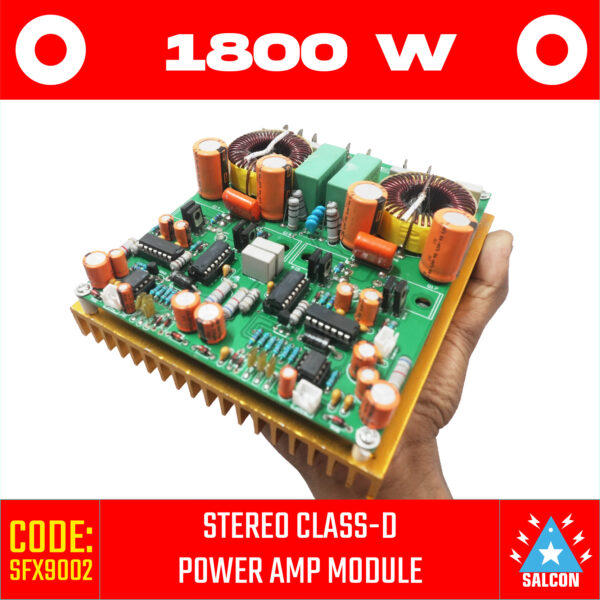 Salcon 1800W Class-D Stereo Amp Module SFX9002