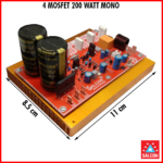 Salcon Audio Amplifier 200w Mono Red ICE Series (334) - Image 4