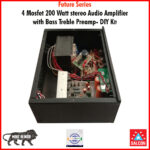 Salcon 4 Mosfet 200 Watt stereo Audio Amplifier with Bass Treble Preamp- DIY Kit (223) - Image 2