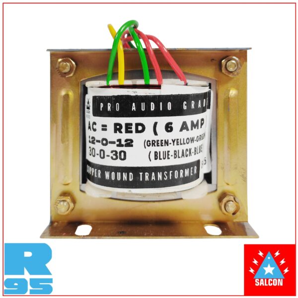 Salcon 230v AC to 30-0-30v 6Amp & 12-0-12v 1Amp Step-Down Transformer (142)