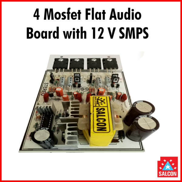 Salcon 4 Mosfet Audio Board Flat with 12v DC SMPS (M14)
