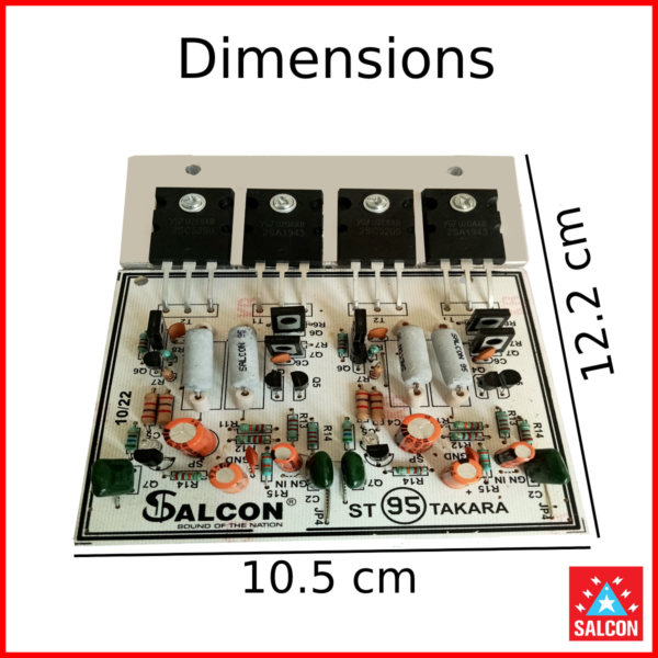 Salcon 4 Mosfet Flat Audio Board (M13)