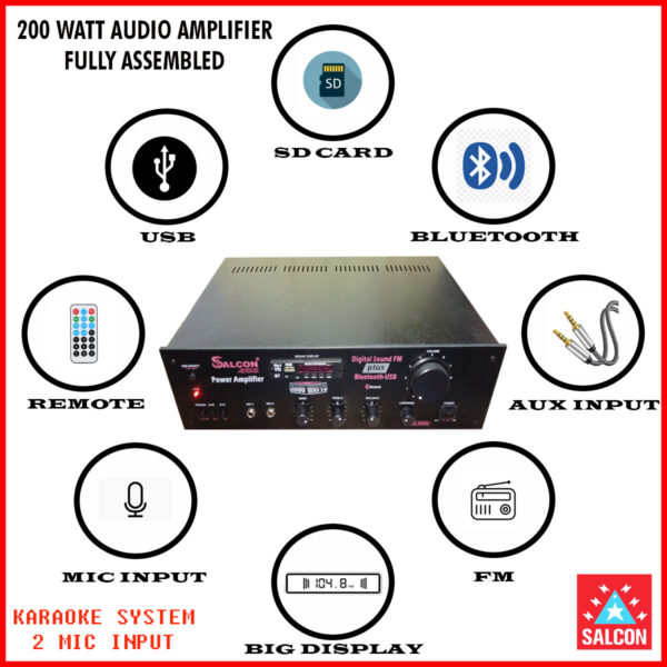 Salcon 200w Stereo Karaoke Amplifier (308)