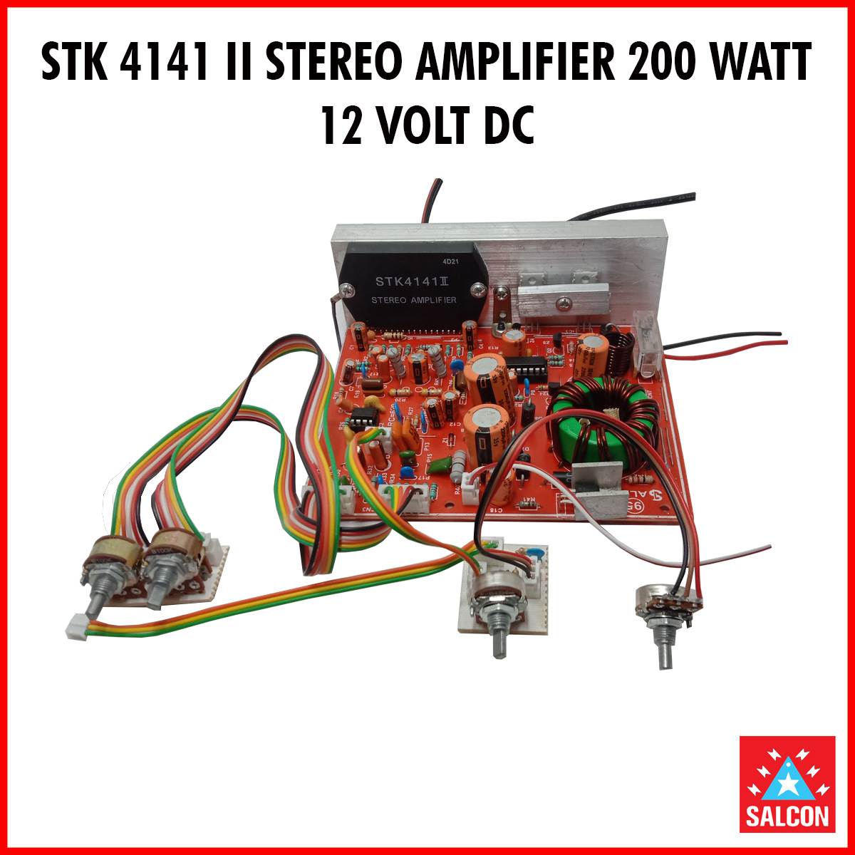 STK-4141-AUDIO-AMPLIFIER.jpg Salcon STK 4141 II Stereo Amplifier 200w 12v DC Red Ice Series (326) - Image 1