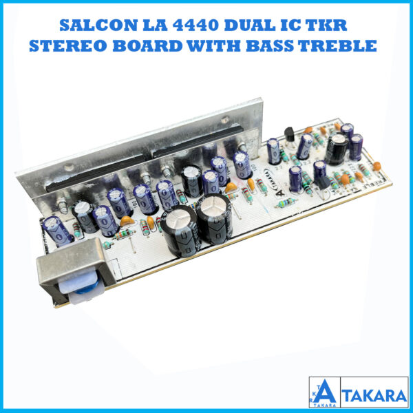 Salcon LA4440 Dual IC TKR Stereo Board With Bass Treble (347)